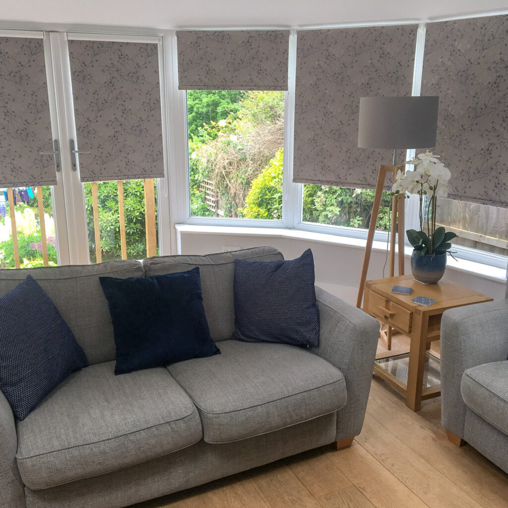 Image of Roller blinds installed by Winchester Blinds.